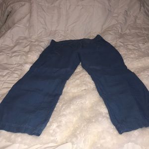 Athleta wide leg linen pants